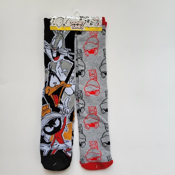 Looney Tunes Mens Socks 2 Pairs Size 6-12 NWT - Picture 1 of 4